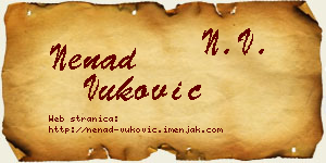 Nenad Vuković vizit kartica
